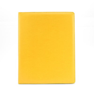 Branded Promotional A4 EXTRA WIDE RING BINDER in Belluno PU Leather from Concept Incentives