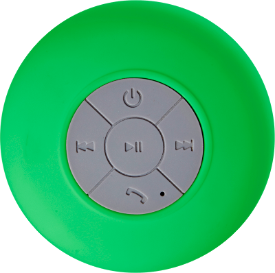 Branded Promotional PLASTIC WATERPROOF SPEAKER in Green from Concept Incentives