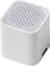 Branded Promotional PLASTIC SPEAKER with Selfie Shutter in White Speakers From Concept Incentives.
