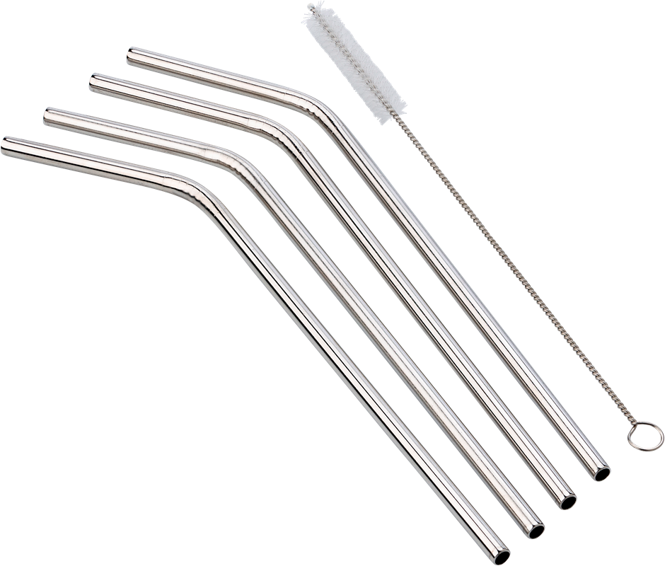 STAINLESS STEEL DRINKING STRAW SET