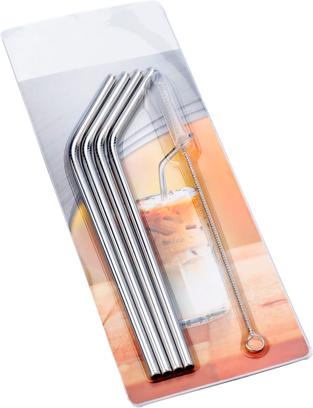 STAINLESS STEEL DRINKING STRAW SET