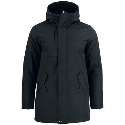 Branded Promotional CRESTON PADDED PARKA Rain Coat From Concept Incentives.