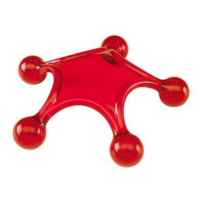 Branded Promotional STARFISH MASSAGER in Red Massager From Concept Incentives.