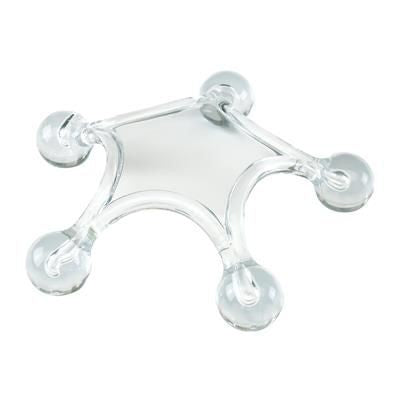 Branded Promotional STARFISH MASSAGER in Clear Transparent Massager From Concept Incentives.