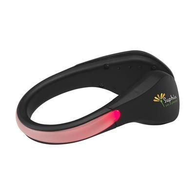 Branded Promotional NIGHTRUNNER SAFETY CLIP in Red Bicycle Lamp Light From Concept Incentives.