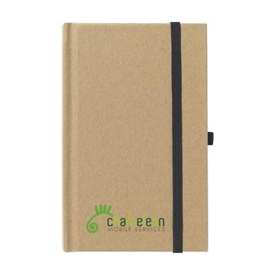 Branded Promotional POCKET ECO A6 NOTE BOOK in Natural Jotter From Concept Incentives.