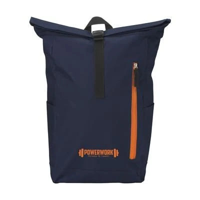 Branded Promotional NOLAN BACKPACK RUCKSACK in Black Bag From Concept Incentives.