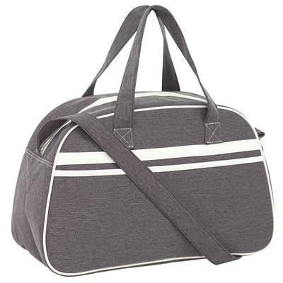 Branded Promotional VINTAGE SPORTS BAG in Grey Bag From Concept Incentives.