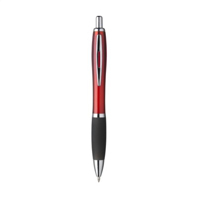 Branded Promotional ATHOS BLACKGRIP PEN in Red Pen From Concept Incentives.