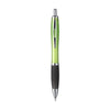 Branded Promotional ATHOS BLACKGRIP PEN in Lime Pen From Concept Incentives.