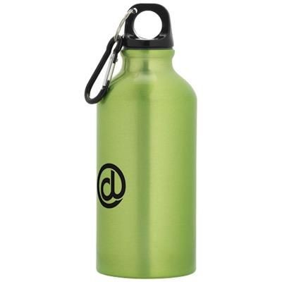 Branded Promotional OREGON 400 ML SPORTS BOTTLE with Carabiner in White Solid Sports Drink Bottle From Concept Incentives.