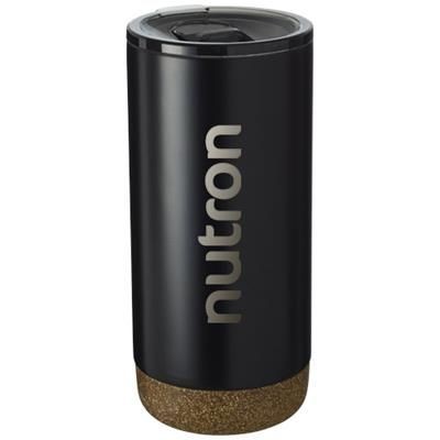 Branded Promotional VALHALLA 500 ML COPPER VACUUM THERMAL INSULATED TUMBLER in Black Solid Sports Drink Bottle From Concept Incentives.