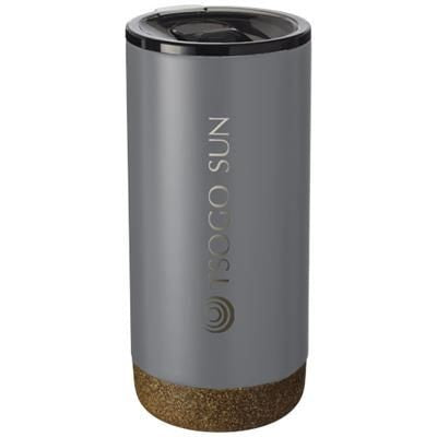 Branded Promotional VALHALLA 500 ML COPPER VACUUM THERMAL INSULATED TUMBLER in Black Solid Sports Drink Bottle From Concept Incentives.