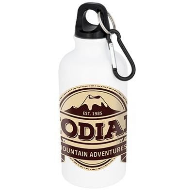 Branded Promotional OREGON 400 ML SUBLIMATION SPORTS BOTTLE in Silver Sports Drink Bottle From Concept Incentives.