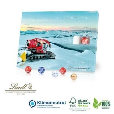 Branded Promotional 100% BIODEGRADABLE AND SUSTAINABLE LINDT GOURMET ADVENT CALENDAR Calendar From Concept Incentives.