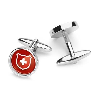 Branded Promotional ROUND CUFF LINKS Cuff Links From Concept Incentives.