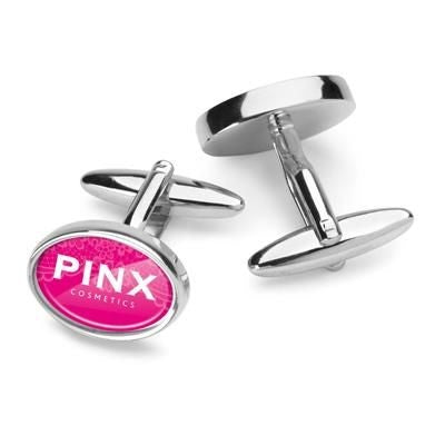 Branded Promotional OVAL CUFF LINKS Cuff Links From Concept Incentives.