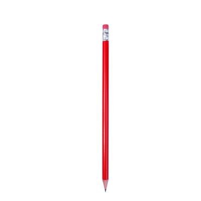 Branded Promotional SPECTRUM PENCIL in Red Pencil From Concept Incentives.