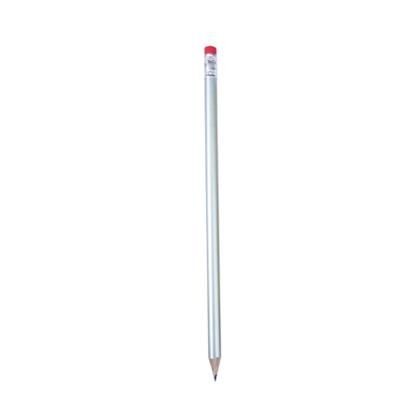Branded Promotional SPECTRUM PENCIL in Silver Pencil From Concept Incentives.