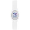 Branded Promotional TICO MULTI-COLOUR LED BRACELET in White Solid Wrist Band From Concept Incentives.