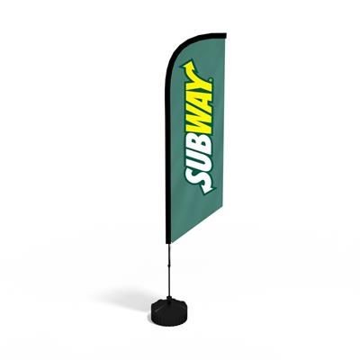 Branded Promotional CONCAVED FLAG KIT Banner From Concept Incentives.