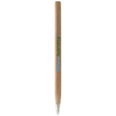 Branded Promotional ARICA WOOD BALL PEN in Natural Pen From Concept Incentives.