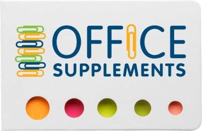 Branded Promotional FERGASON COLOUR STICKY NOTES SET Note Pad From Concept Incentives.