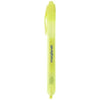 Branded Promotional BEATZ RETRACTABLE HIGHLIGHTER in Yellow Highlighter Pen From Concept Incentives.
