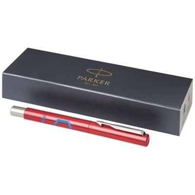 Branded Promotional VECTOR ROLLERBALL PEN in Red Pen From Concept Incentives.