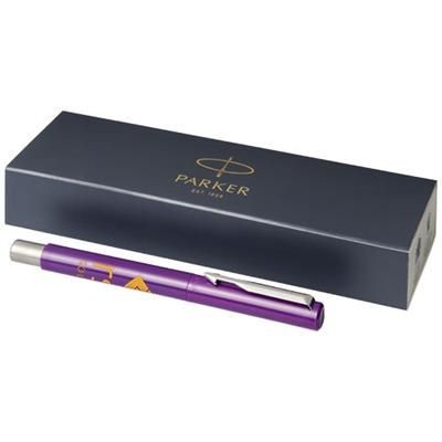 Branded Promotional VECTOR ROLLERBALL PEN in Purple Pen From Concept Incentives.