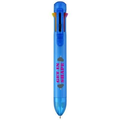 Branded Promotional ARTIST 8-COLOUR BALL PEN in Blue Pen From Concept Incentives.