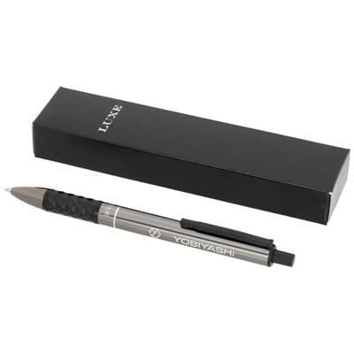 Branded Promotional TACTICAL GRIP BALL PEN in Gun Metal Pen From Concept Incentives.