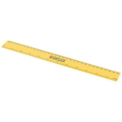Branded Promotional RULY RULER 30 CM in Yellow Ruler From Concept Incentives.