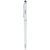 Branded Promotional VALERIA ABS BALL PEN with Stylus in White Solid Pen From Concept Incentives.