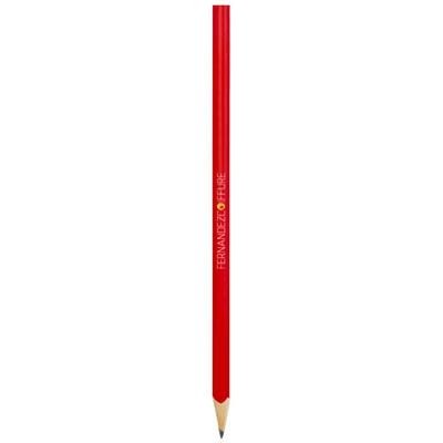 Branded Promotional TRIX TRIANGULAR PENCIL in Red Pencil From Concept Incentives.