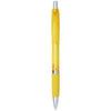 Branded Promotional TURBO BALL PEN with Rubber Grip in Yellow  From Concept Incentives.