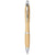 Branded Promotional NASH BAMBOO BALL PEN in Natural-silver  From Concept Incentives.