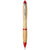 Branded Promotional NASH BAMBOO BALL PEN in Natural-red  From Concept Incentives.