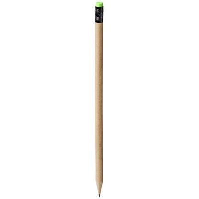 Branded Promotional ASILAH RECYCLED PAPER PENCIL in Natural-green Pen From Concept Incentives.