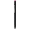 Branded Promotional DAX RUBBER¬¨‚Ä†STYLUS¬¨‚Ä†BALLPOINT PEN in Black Solid-pink  From Concept Incentives.