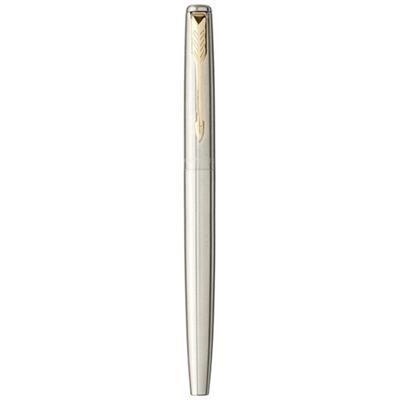 Branded Promotional JOTTER STAINLESS STEEL METAL ROLLERBAL PEN in Stainless-gold  From Concept Incentives.