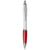 Branded Promotional NASH PET WHITE SOLID BARREL BALL PEN in Red  From Concept Incentives.