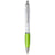 Branded Promotional NASH PET WHITE SOLID BARREL BALL PEN in Lime  From Concept Incentives.
