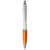 Branded Promotional NASH PET WHITE SOLID BARREL BALL PEN in Orange  From Concept Incentives.