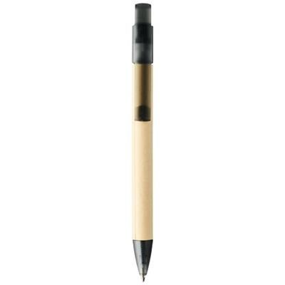 Branded Promotional SAFI PAPER BALL PEN in Black Solid  From Concept Incentives.