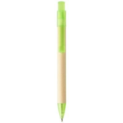 Branded Promotional SAFI PAPER BALL PEN in Green  From Concept Incentives.