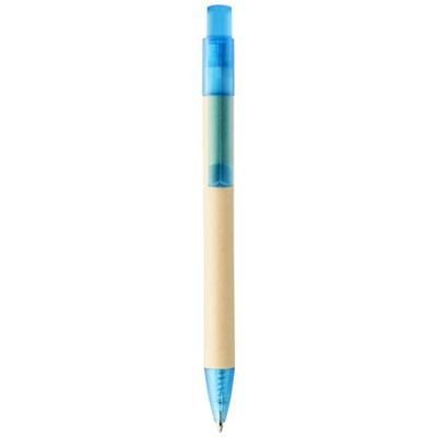 Branded Promotional SAFI PAPER BALL PEN in Blue  From Concept Incentives.