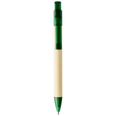 Branded Promotional SAFI PAPER BALL PEN in Dark Green  From Concept Incentives.