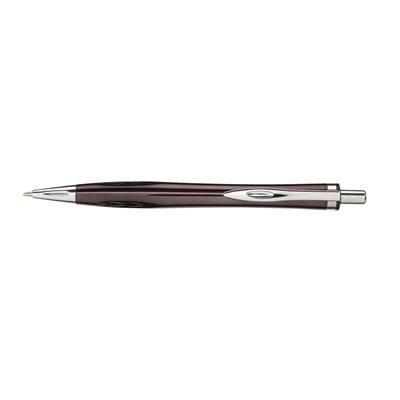 Branded Promotional ASCOT BALL PEN in Anthracite Grey Pen From Concept Incentives.