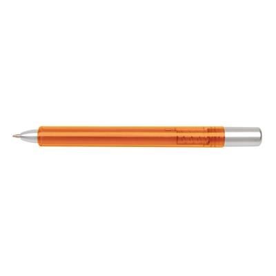 Branded Promotional TUBULAR BALL PEN in Orange Pen From Concept Incentives.